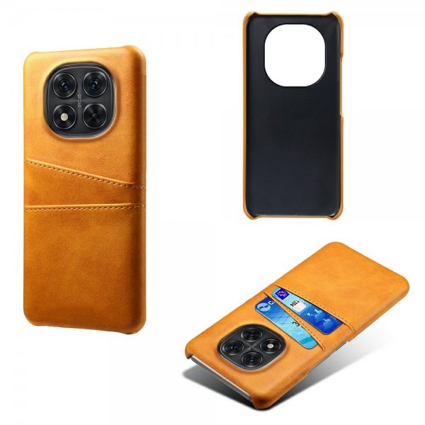 Xiaomi Redmi Note 14 Pro 5G Cover med to Kortlommer Lysebrun