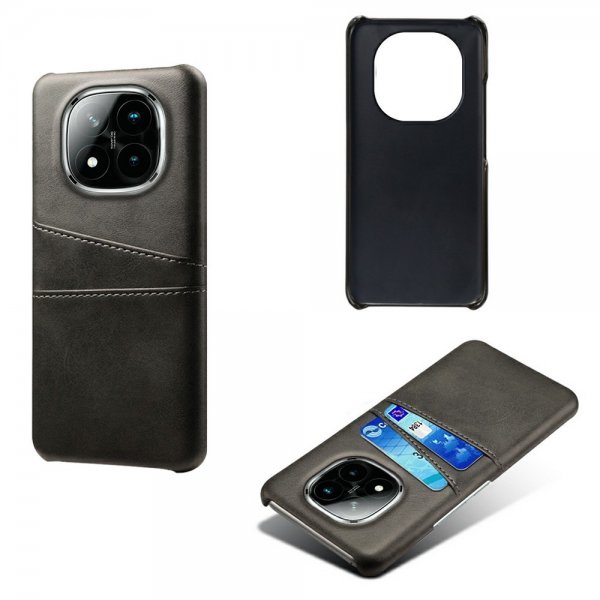Xiaomi Redmi Note 14 Pro Plus 5G Cover med to Kortlommer Sort