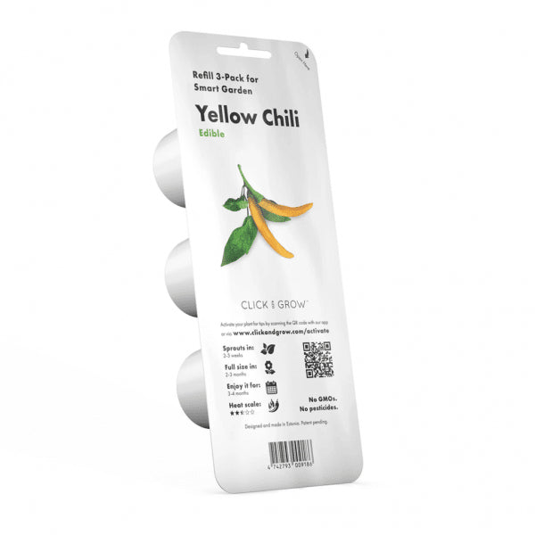 Click and Grow Smart Garden Refill 3-pak - Gul Chiliflager